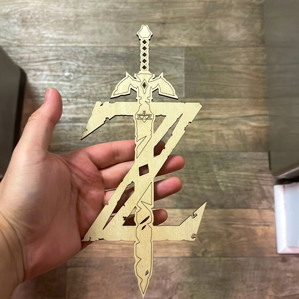 Legend of Zelda custom sword wooden fridge magnet